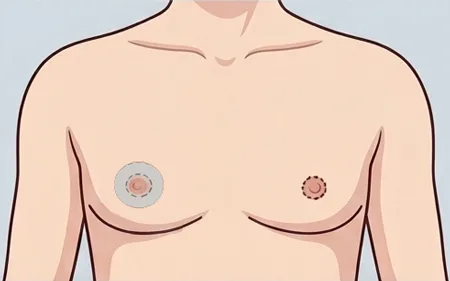 유륜 절제법의 절개 위치를 보여주는 그림