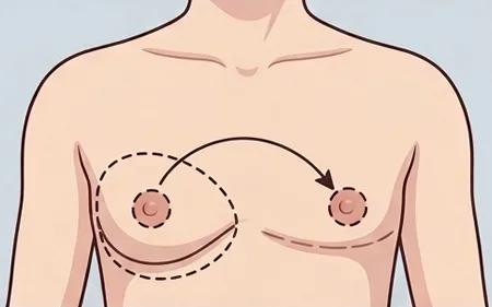 이중절개법의 절개 위치를 보여주는 그림